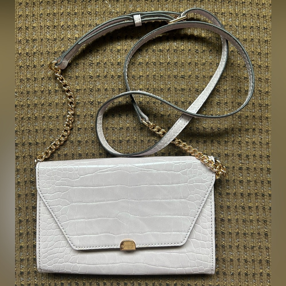 Nine West Purple Crocodile Shoulder Bag